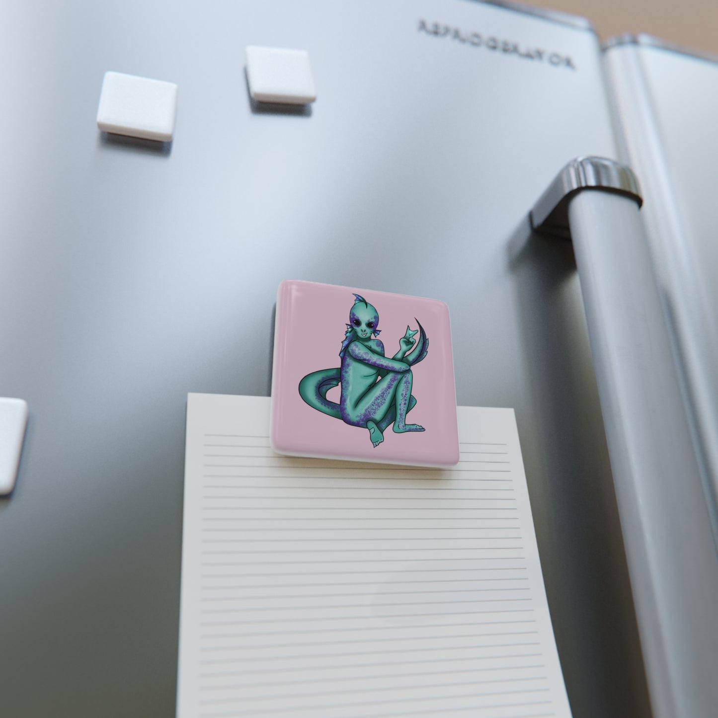 Lake Monster Porcelain Magnet