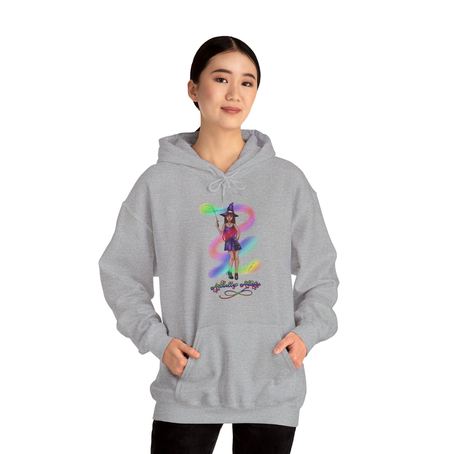 Actually Autistic Magical Witch Unisex Hoodie S-5XL