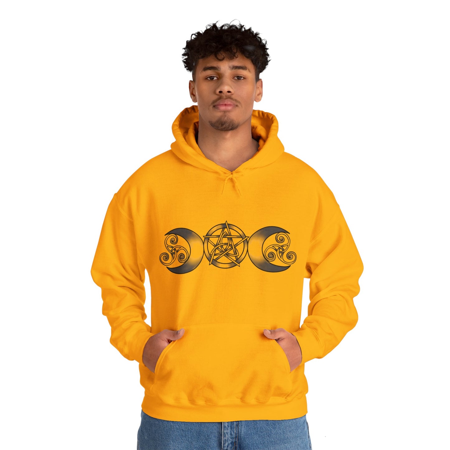 Triple Moon-Triquetra-Pentacle-Triskele Unisex Hoodie S-5XL