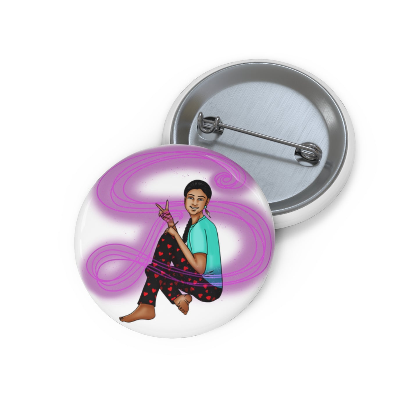 Light Witch Button Pin