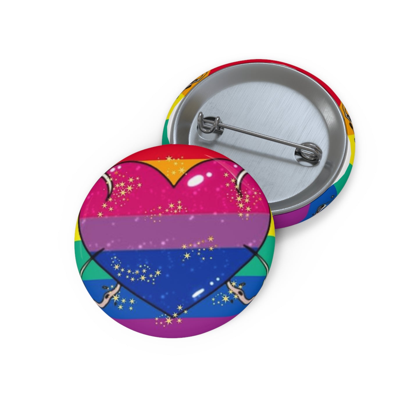 Bisexual Pride Button Pin