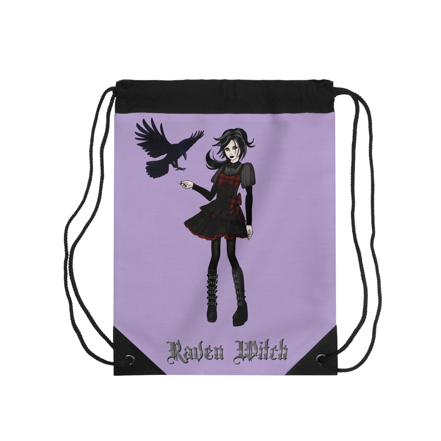 Raven Witch Drawstring Bag