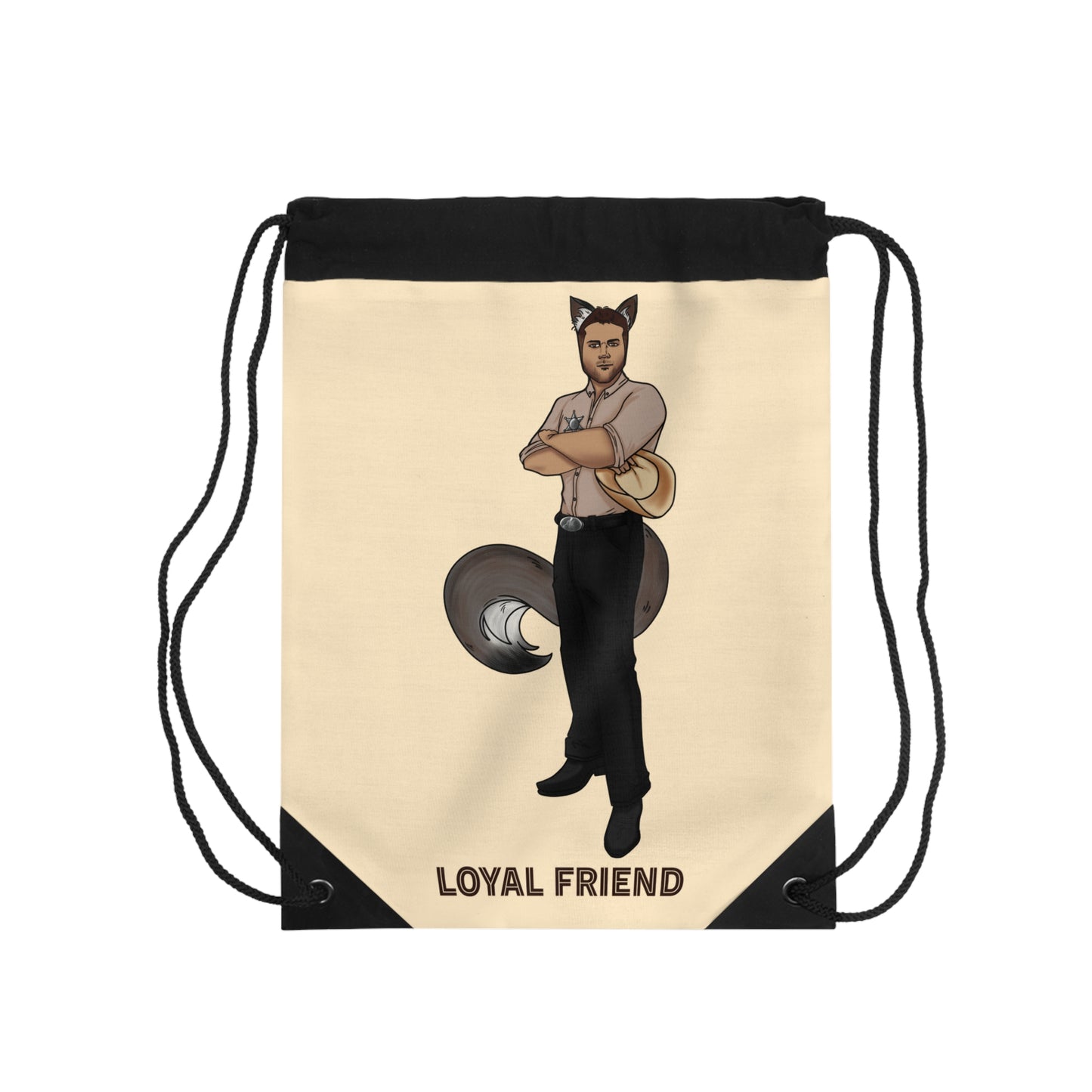 Loyal Friend Sheriff/Alpha Drawstring Bag