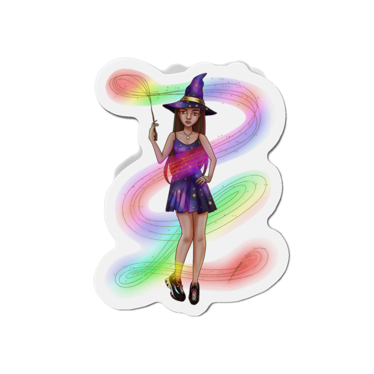 Magical Witch Kiss-Cut Magnet