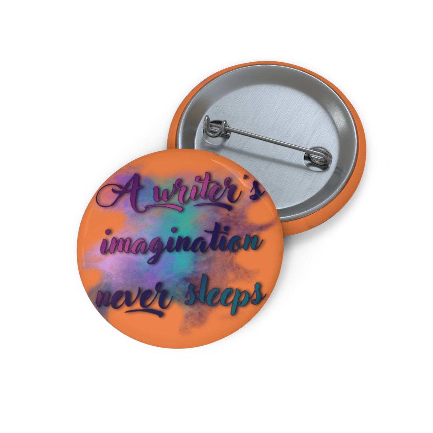 Writer's Imagination Button Pin (Words)