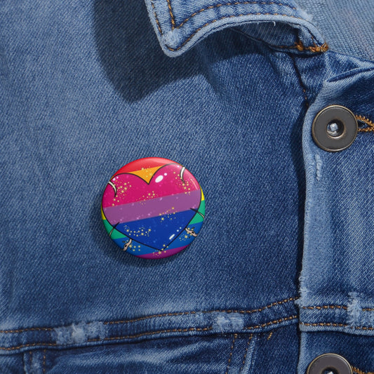 Bisexual Pride Button Pin