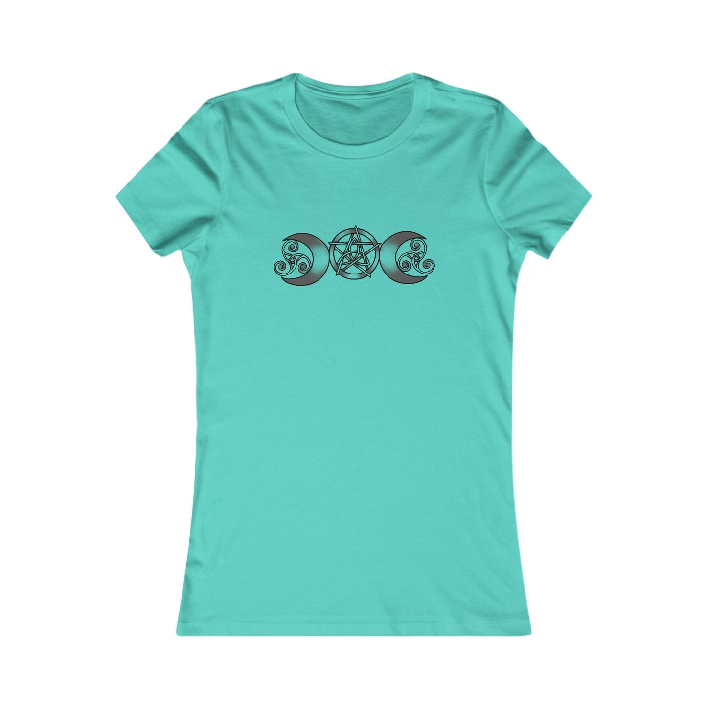Triple Moon-Triquetra-Pentacle-Triskele Women's T-Shirt