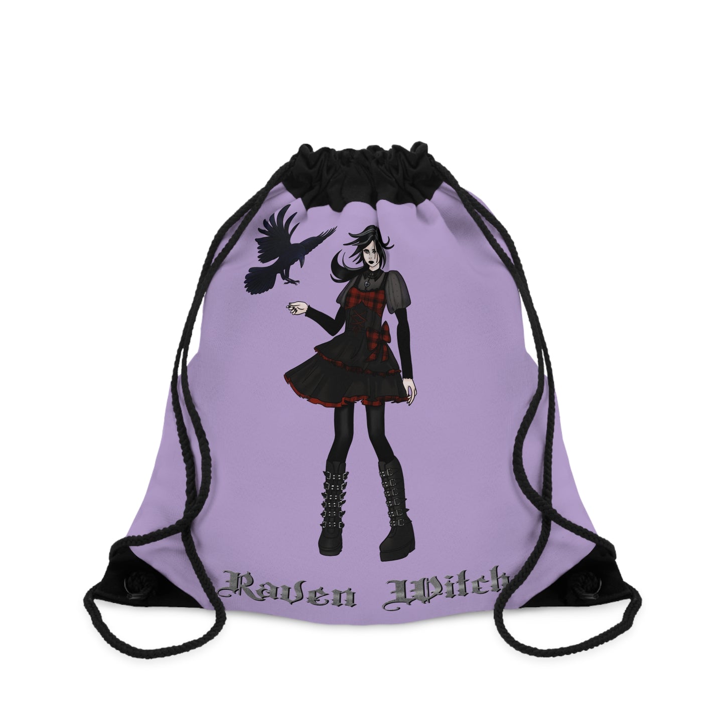 Raven Witch Drawstring Bag