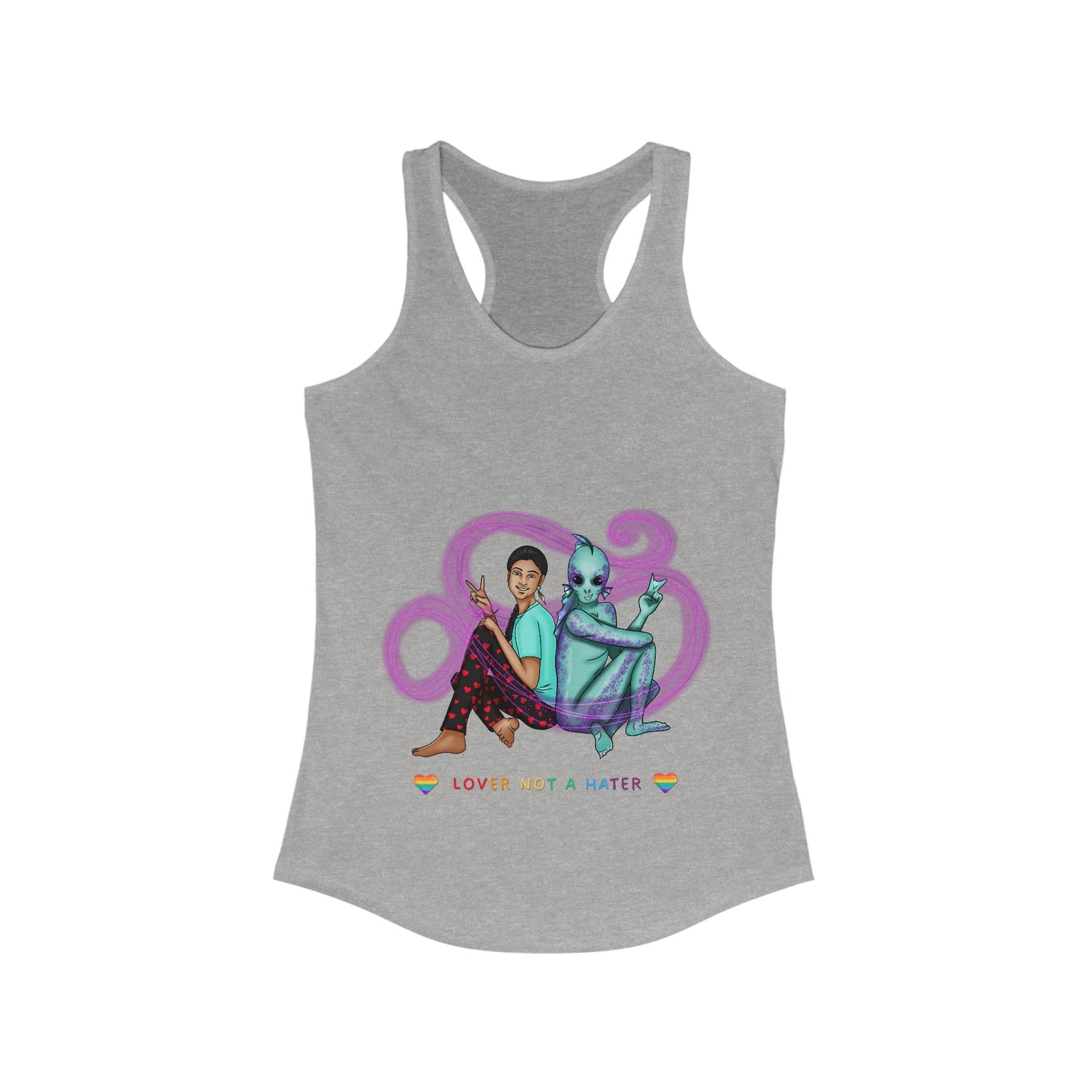 Lover not a Hater Women's Racerback Tank Top
