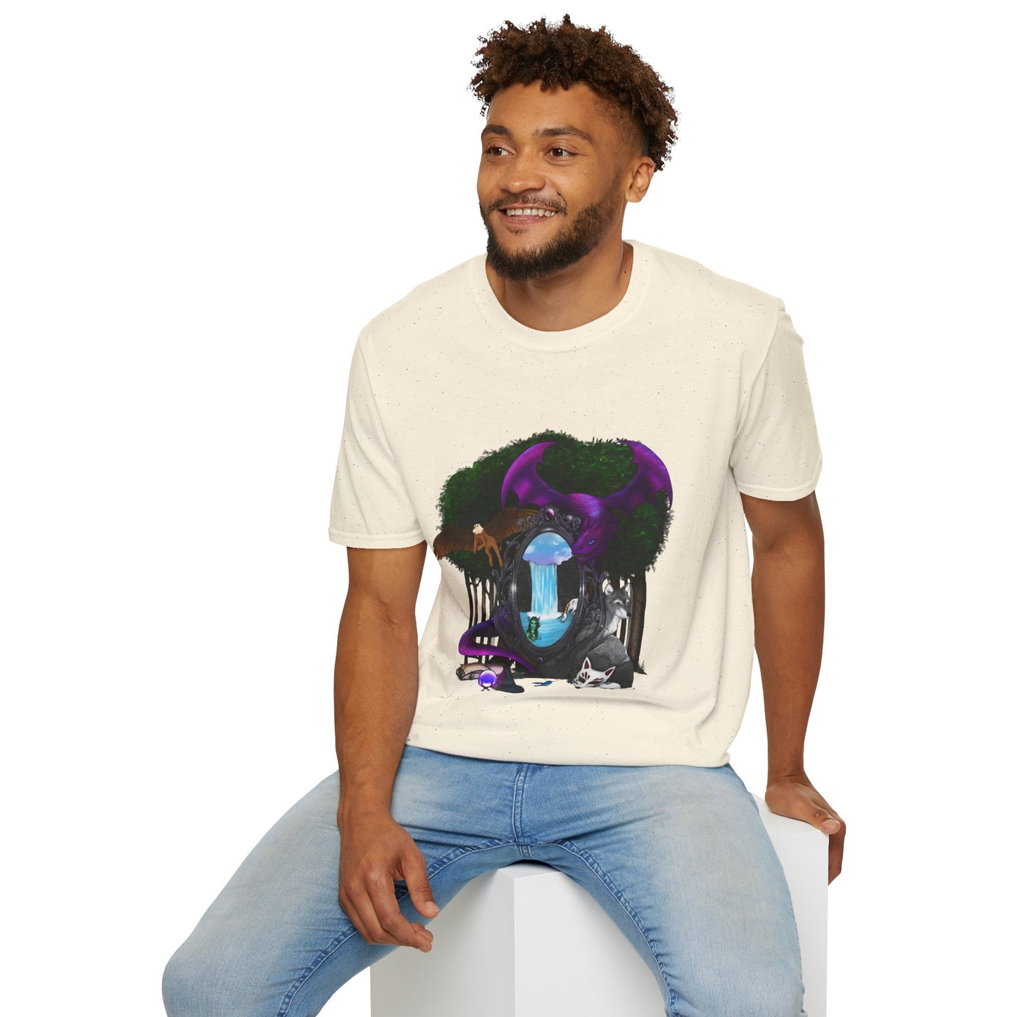 Portal to the Magic Mirror Unisex Softstyle T-Shirt XS-5XL