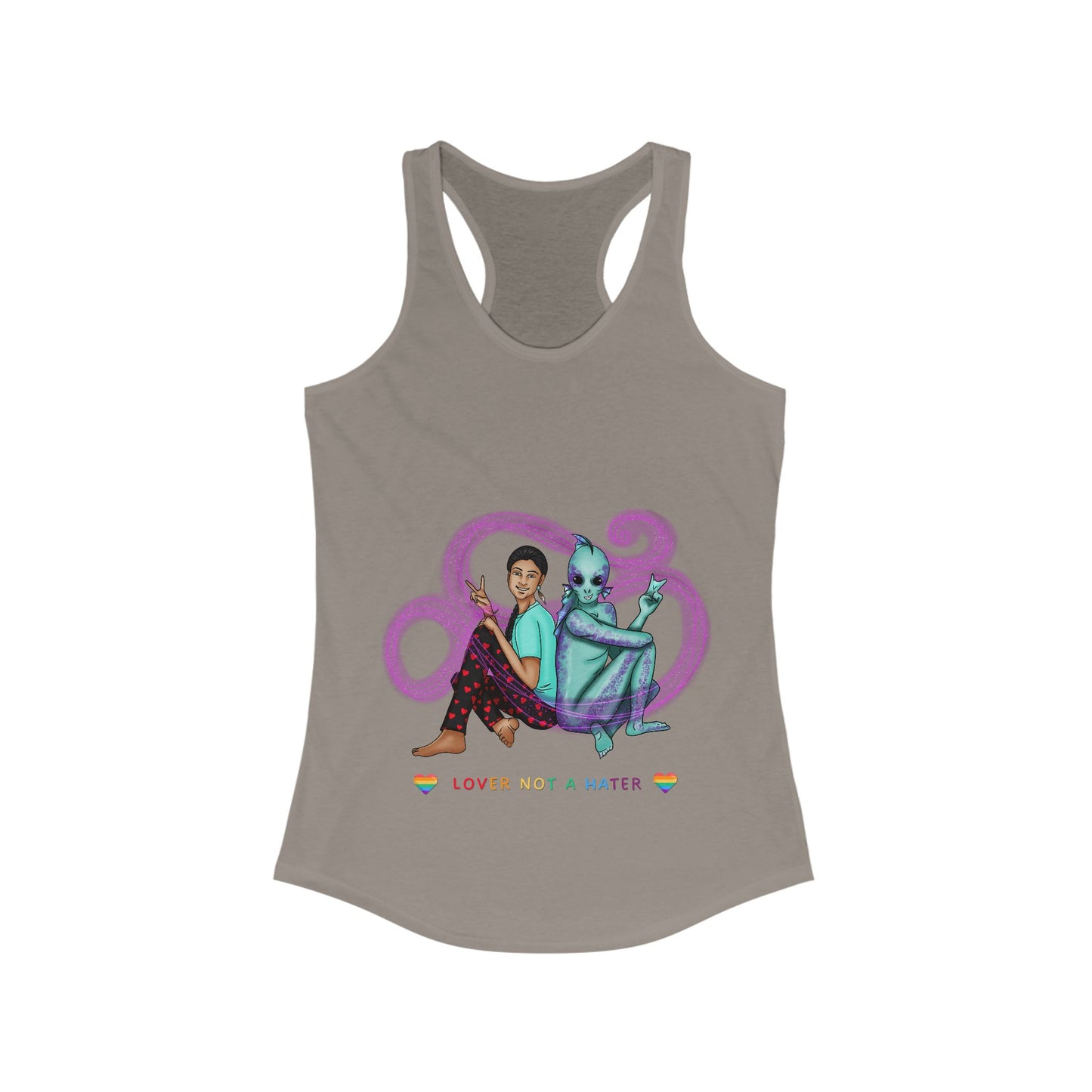 Lover not a Hater Women's Racerback Tank Top