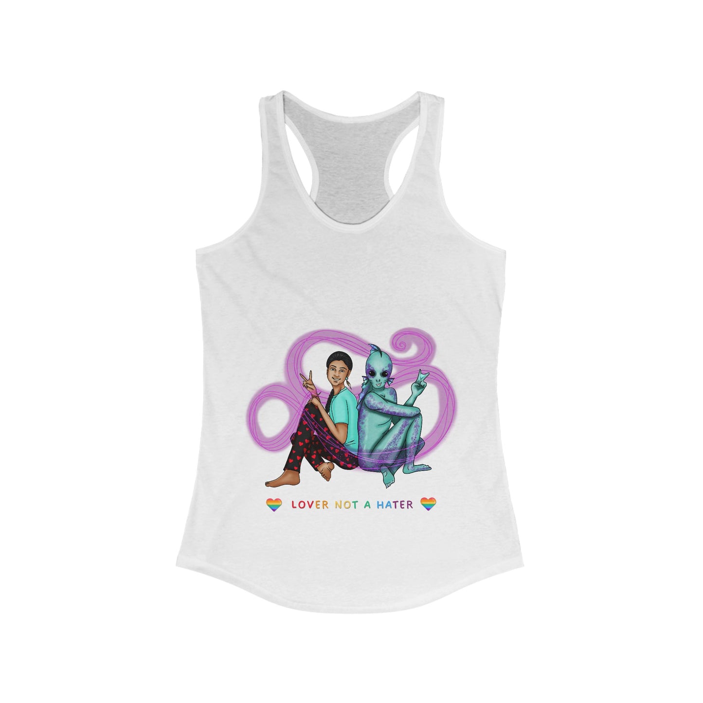 Lover not a Hater Women's Racerback Tank Top