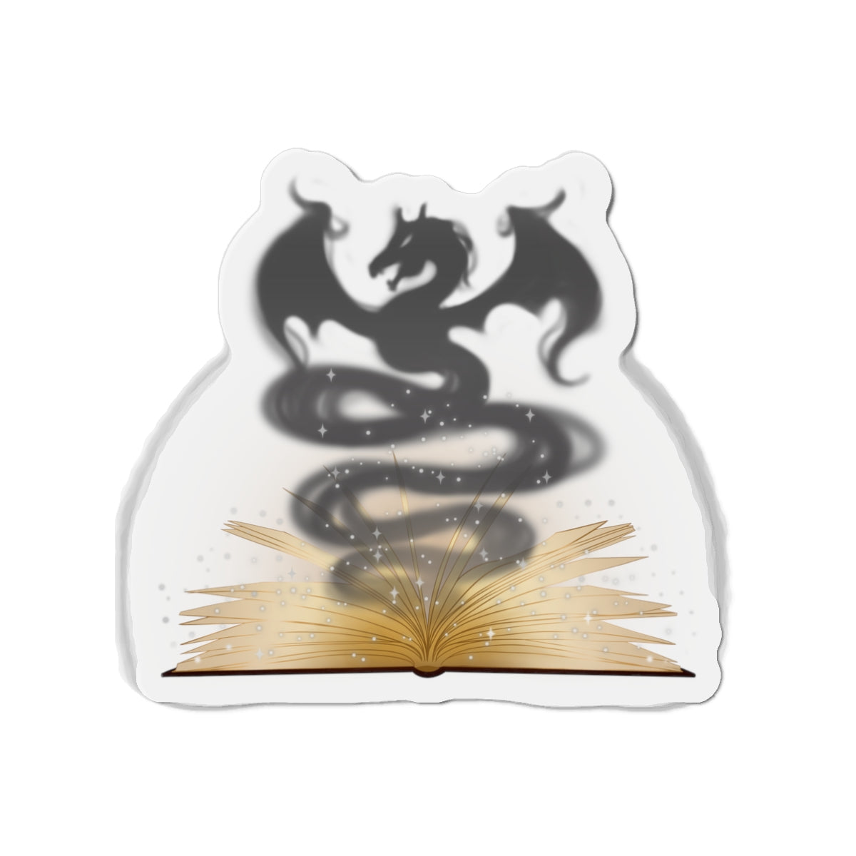 Book Dragon Kiss-Cut Magnet