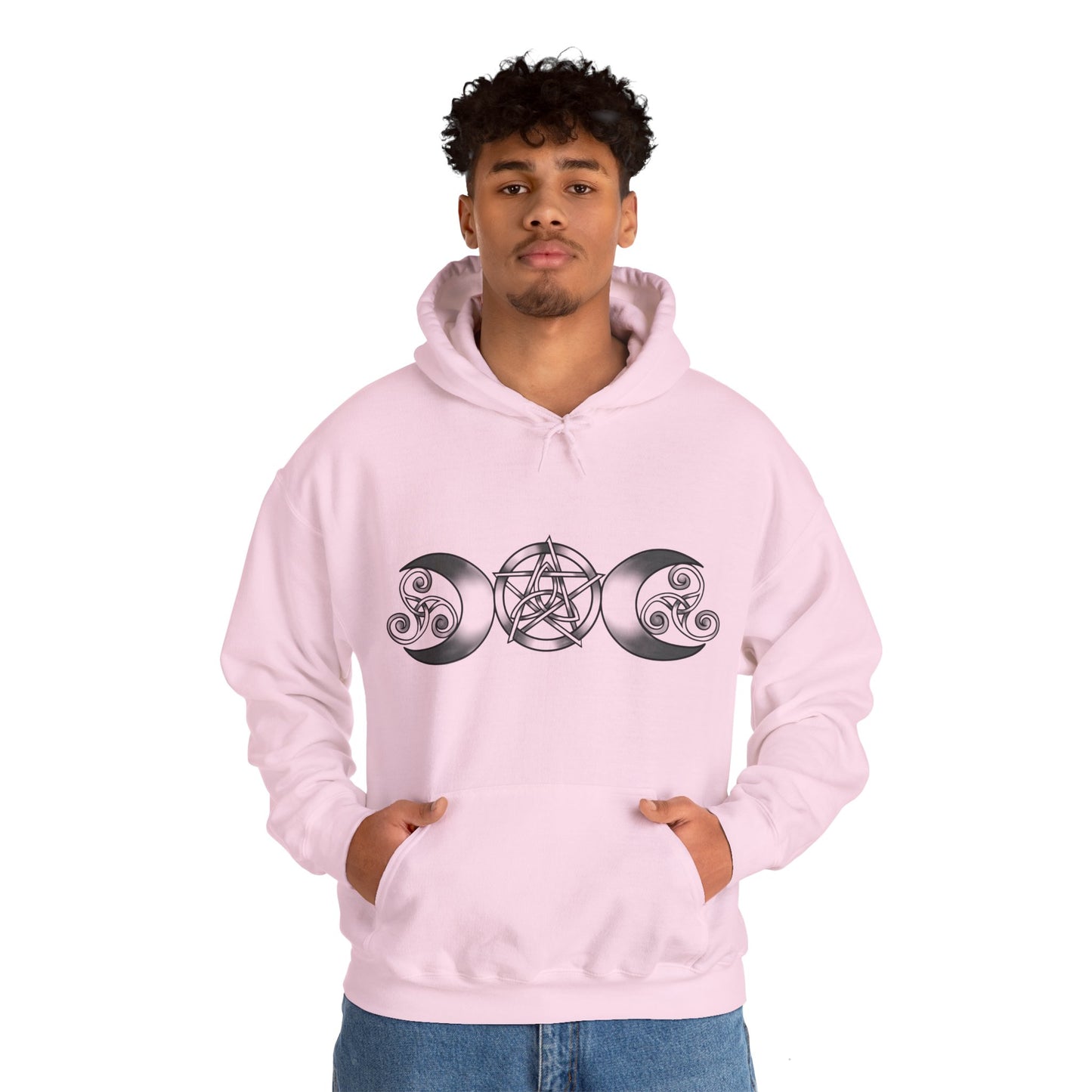 Triple Moon-Triquetra-Pentacle-Triskele Unisex Hoodie S-5XL