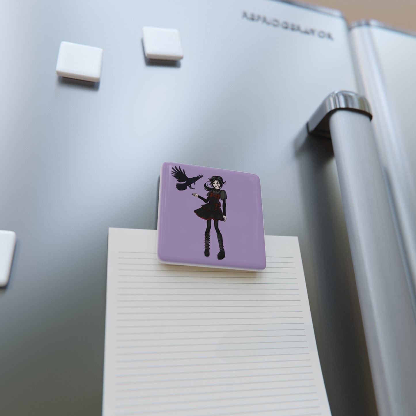 Raven Witch Porcelain Magnet