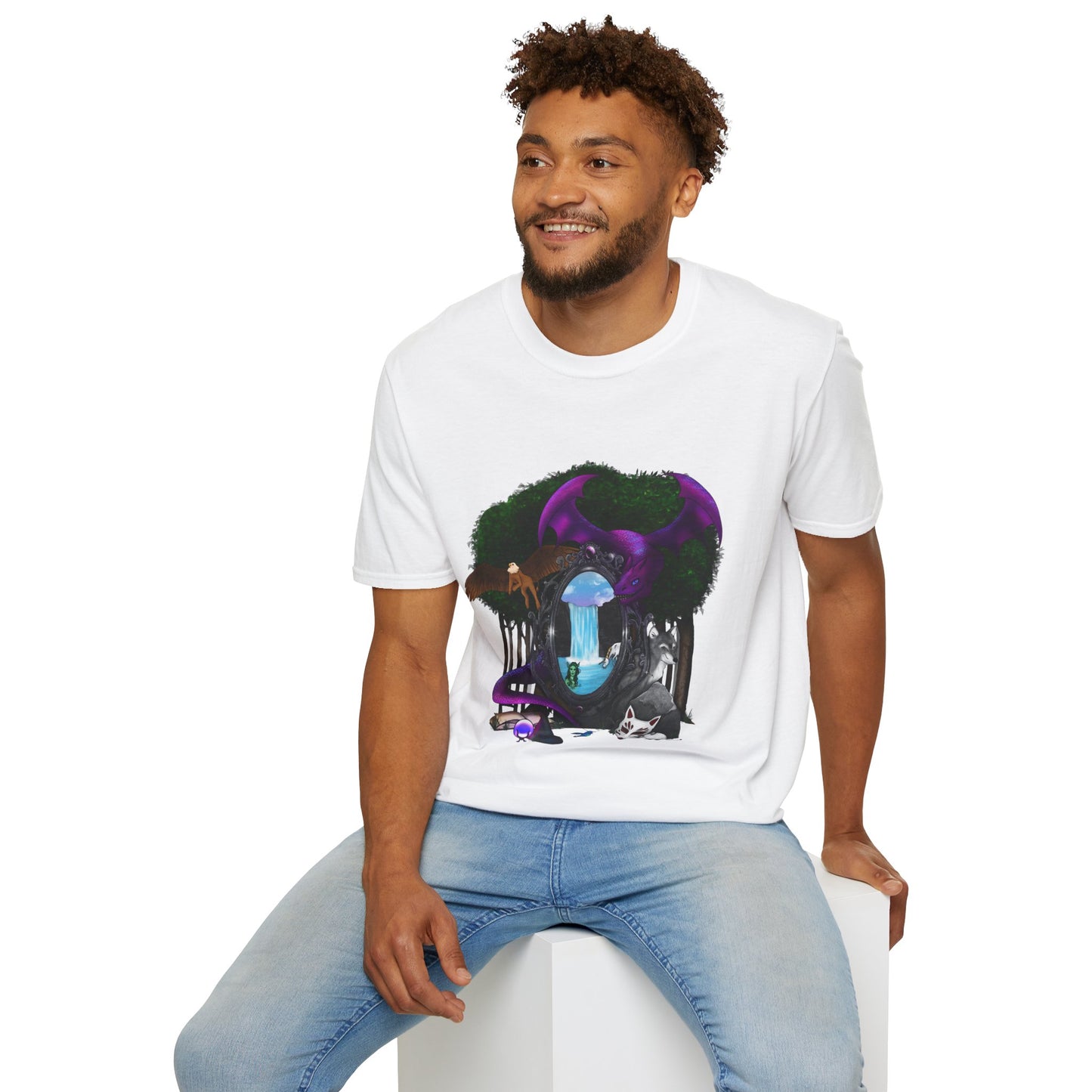 Portal to the Magic Mirror Unisex Softstyle T-Shirt XS-5XL
