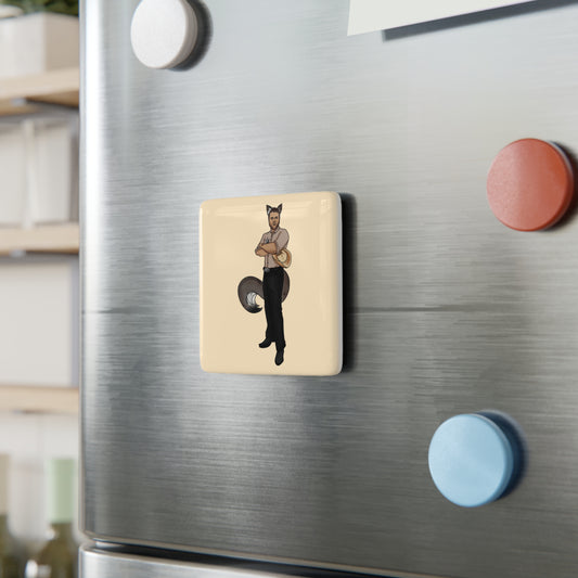 Sheriff/Alpha Porcelain Magnet