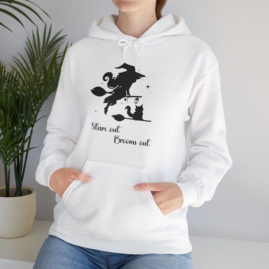 Dark Shadow Witch with Cat Unisex Hoodie S-5XL