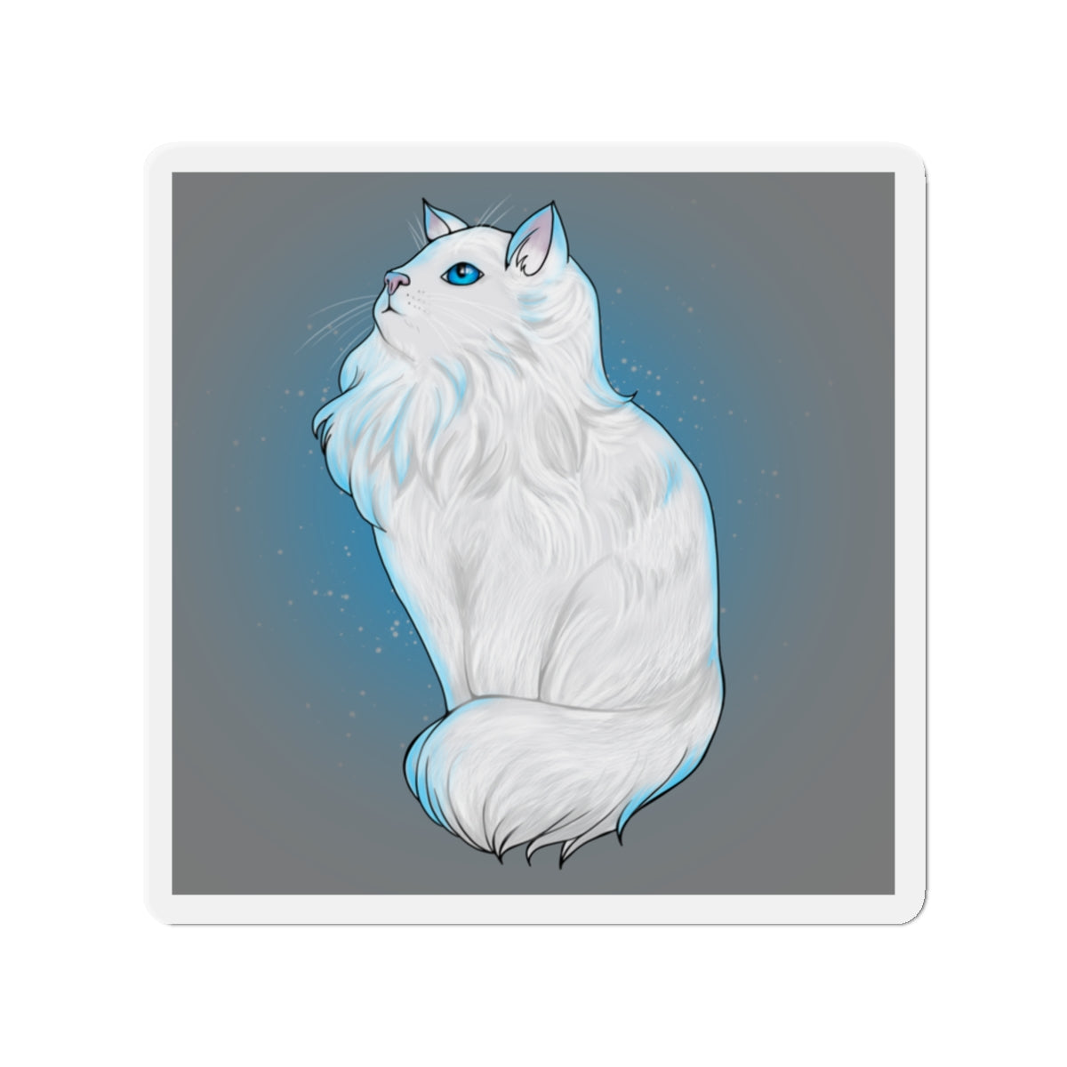 Cat Familiar Kiss-Cut Magnet