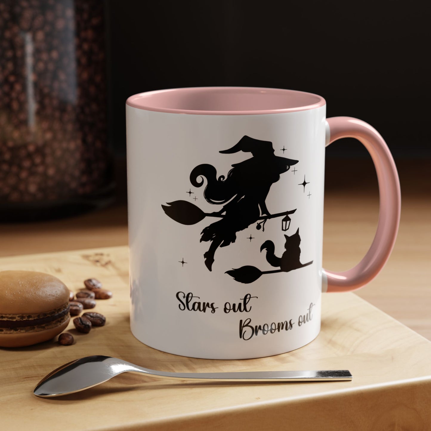 Dark Shadow Witch with Cat Mug