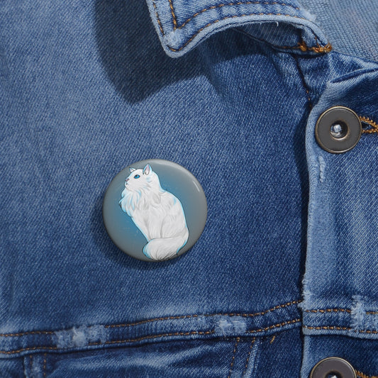 Cat Familiar Button Pin