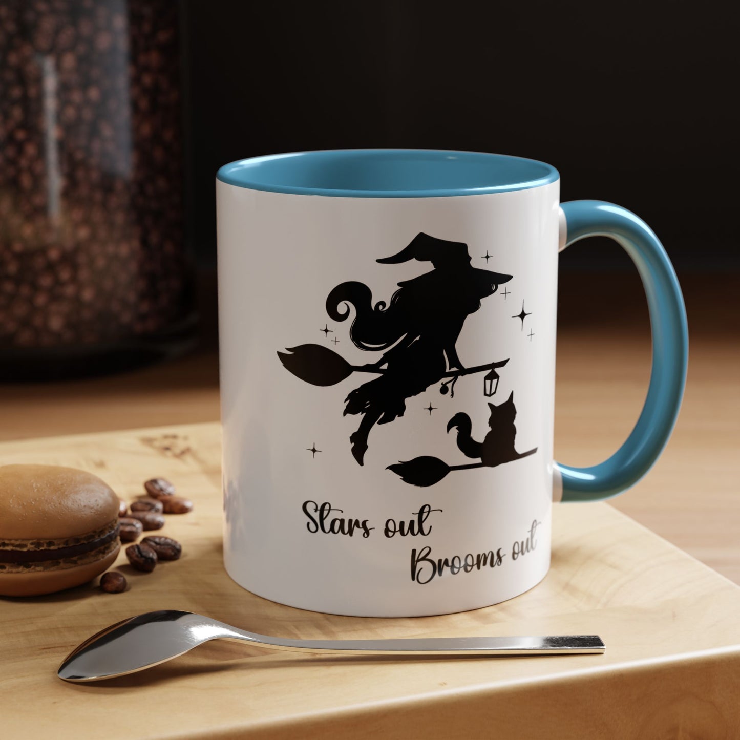 Dark Shadow Witch with Cat Mug