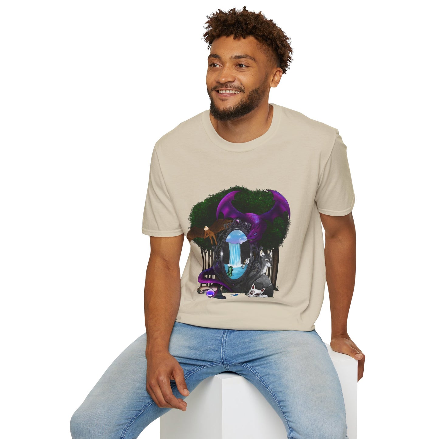 Portal to the Magic Mirror Unisex Softstyle T-Shirt XS-5XL