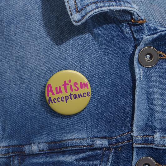 Autism Acceptance Button Pin