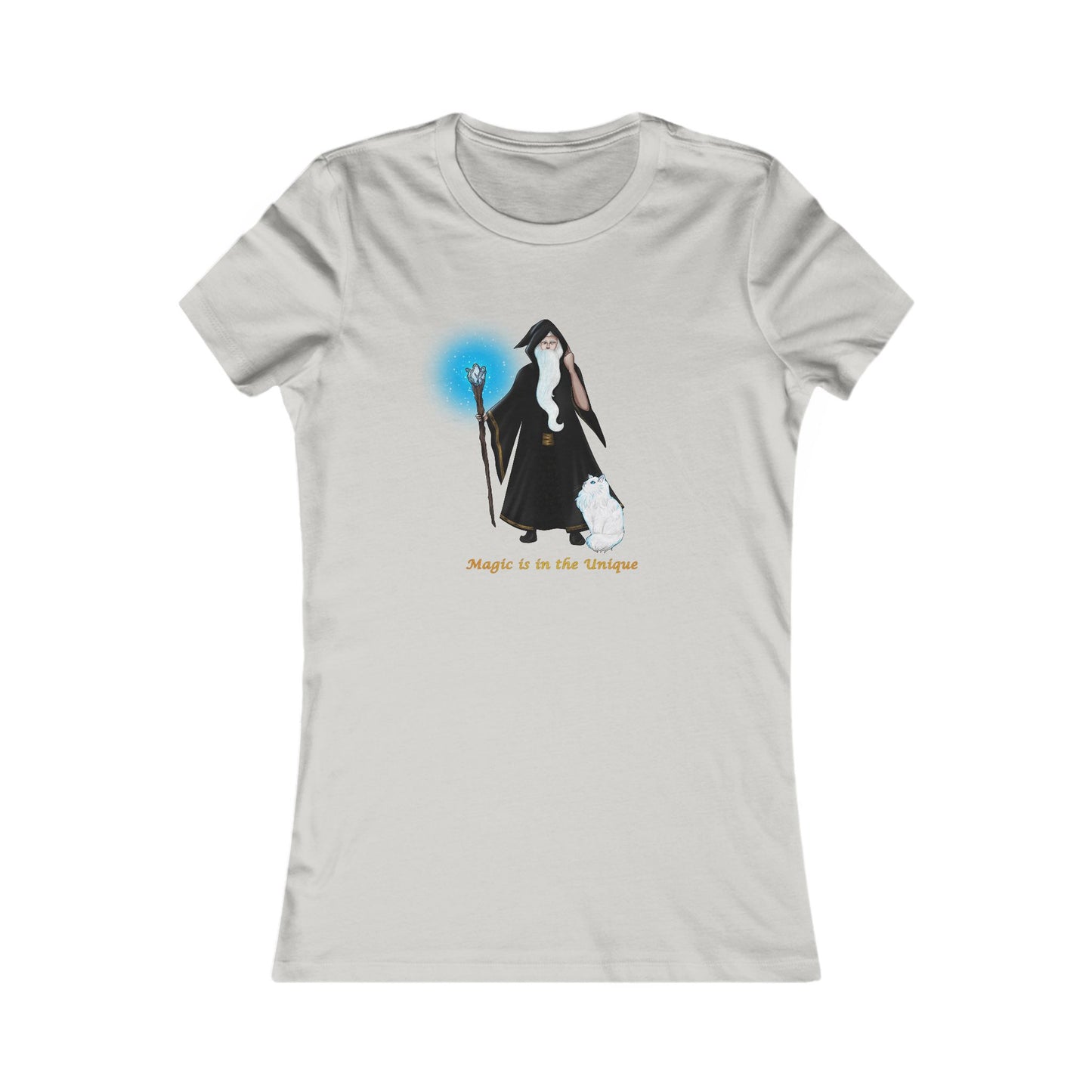 Magic in the Unique Wizard/Cat Familiar Women's T-Shirt
