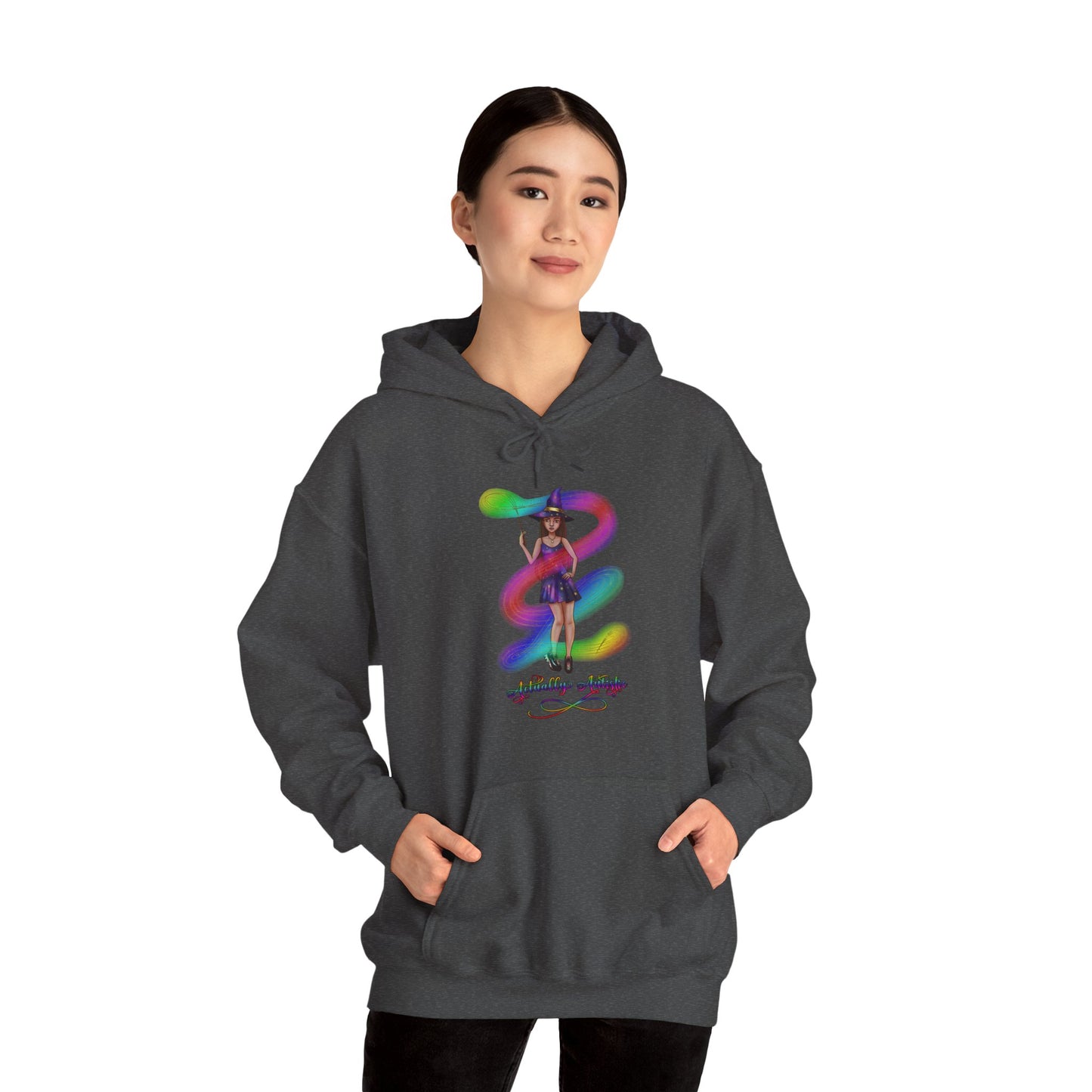 Actually Autistic Magical Witch Unisex Hoodie S-5XL