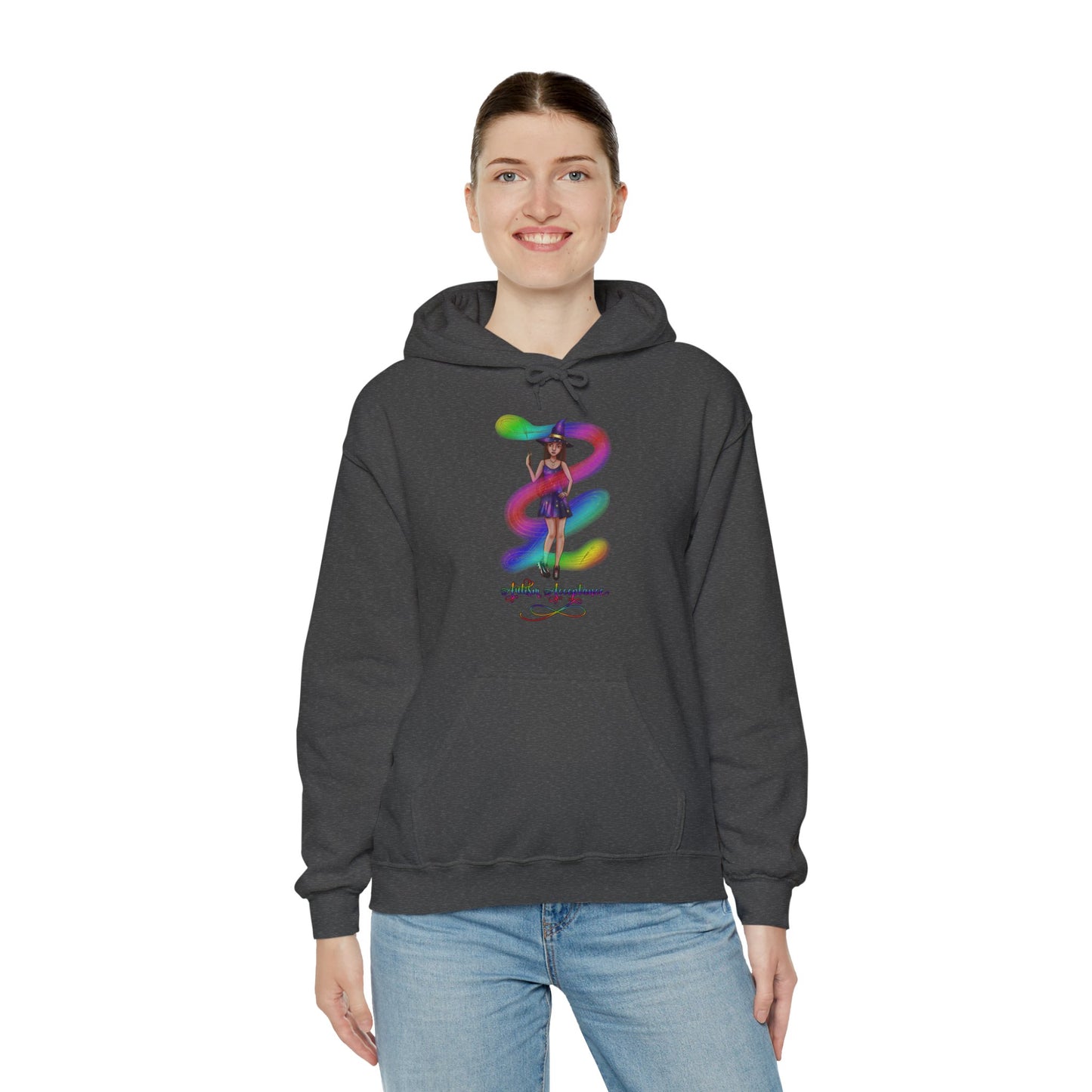 Autism Acceptance Magical Witch Unisex Hoodie S-5XL