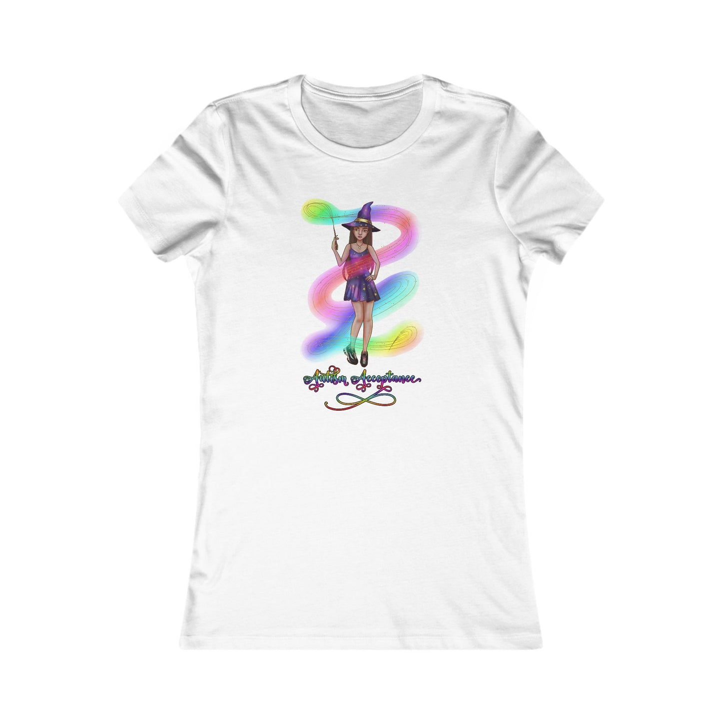 Autism Acceptance Magical Witch Women's T-Shirt