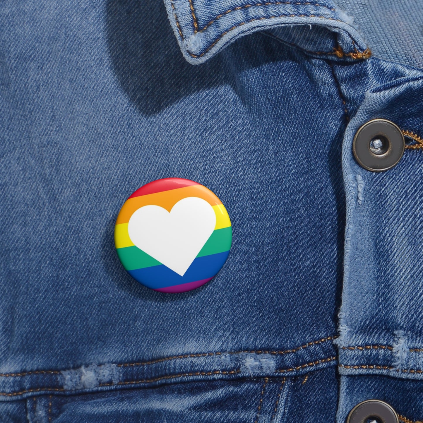 LGBTQIA Pride Button Pin
