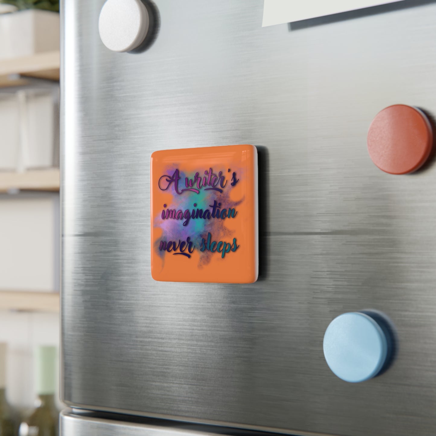 Writer's Imagination Porcelain Magnet (Words)