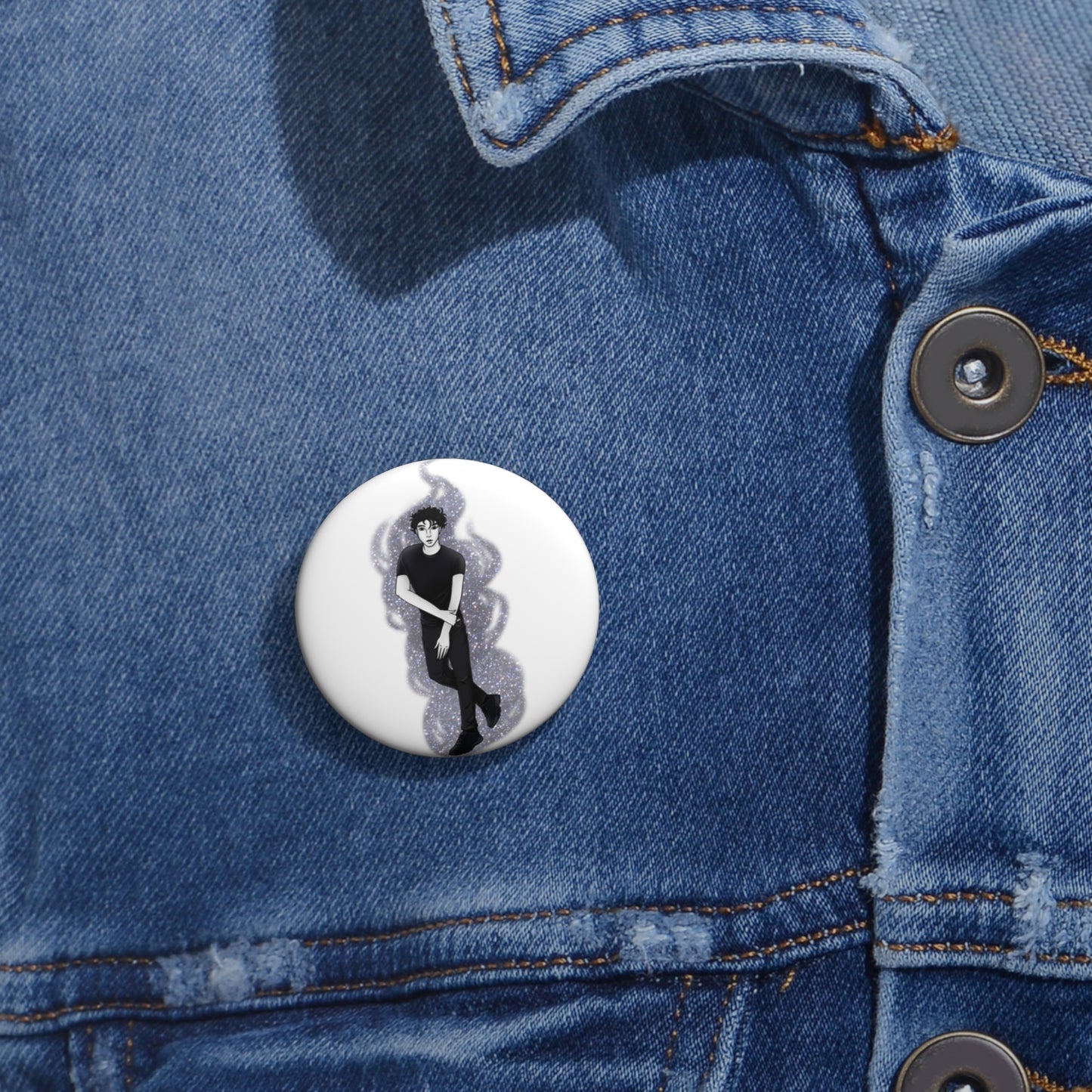 Vampire Button Pin
