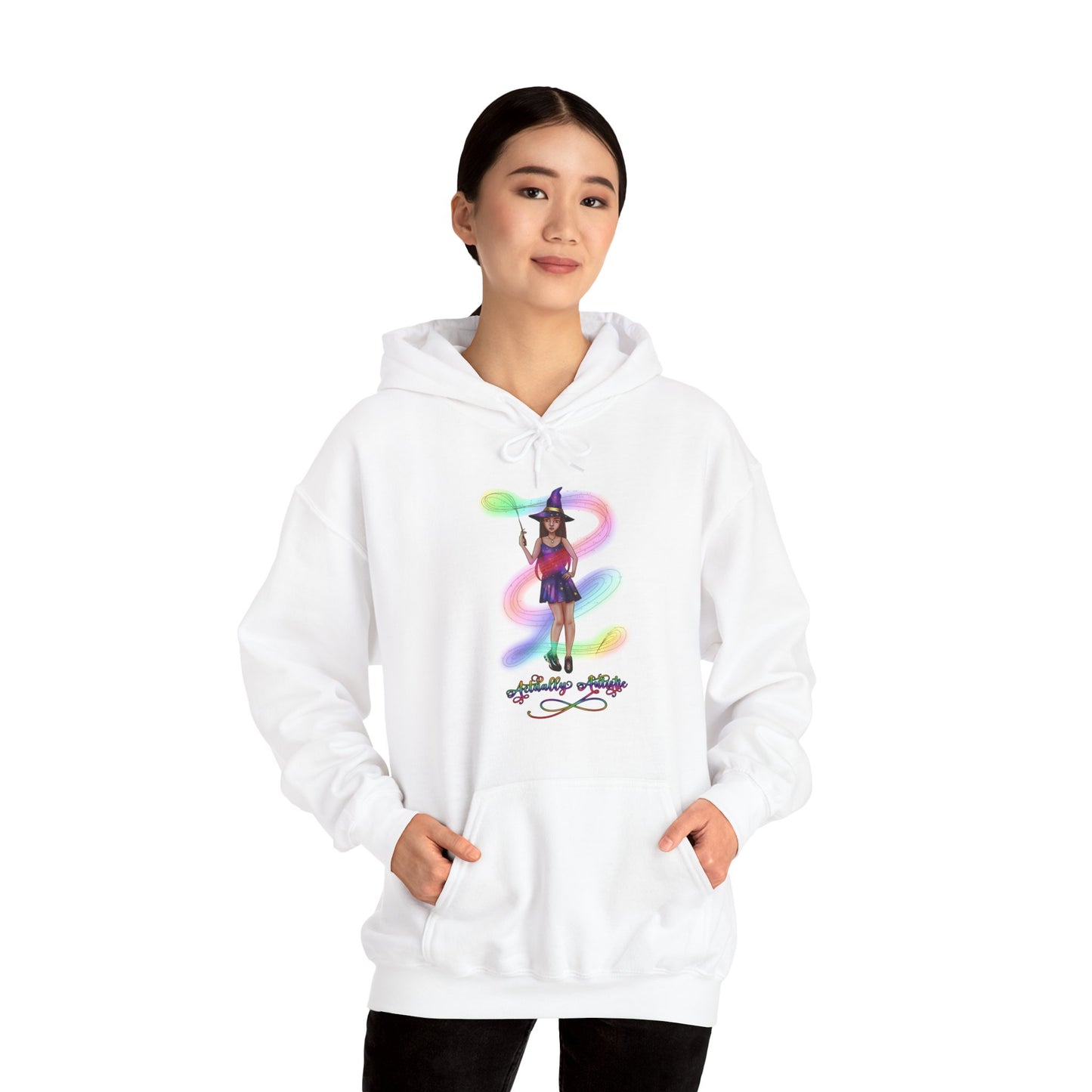 Actually Autistic Magical Witch Unisex Hoodie S-5XL