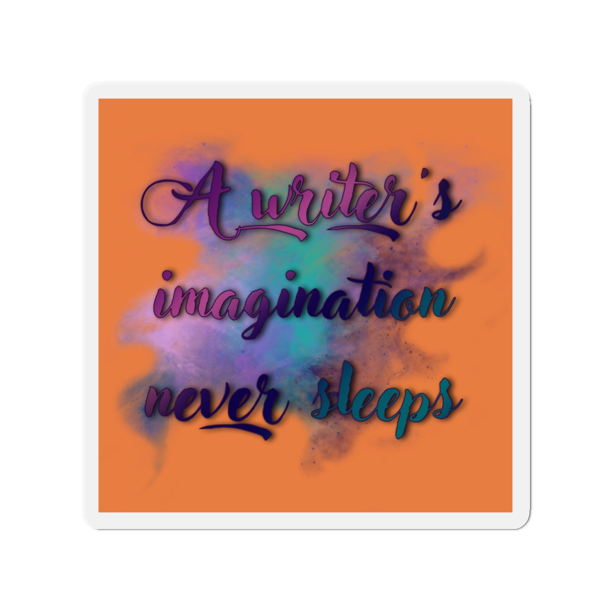 Writer's Imagination Kiss-Cut Magnet (Words)