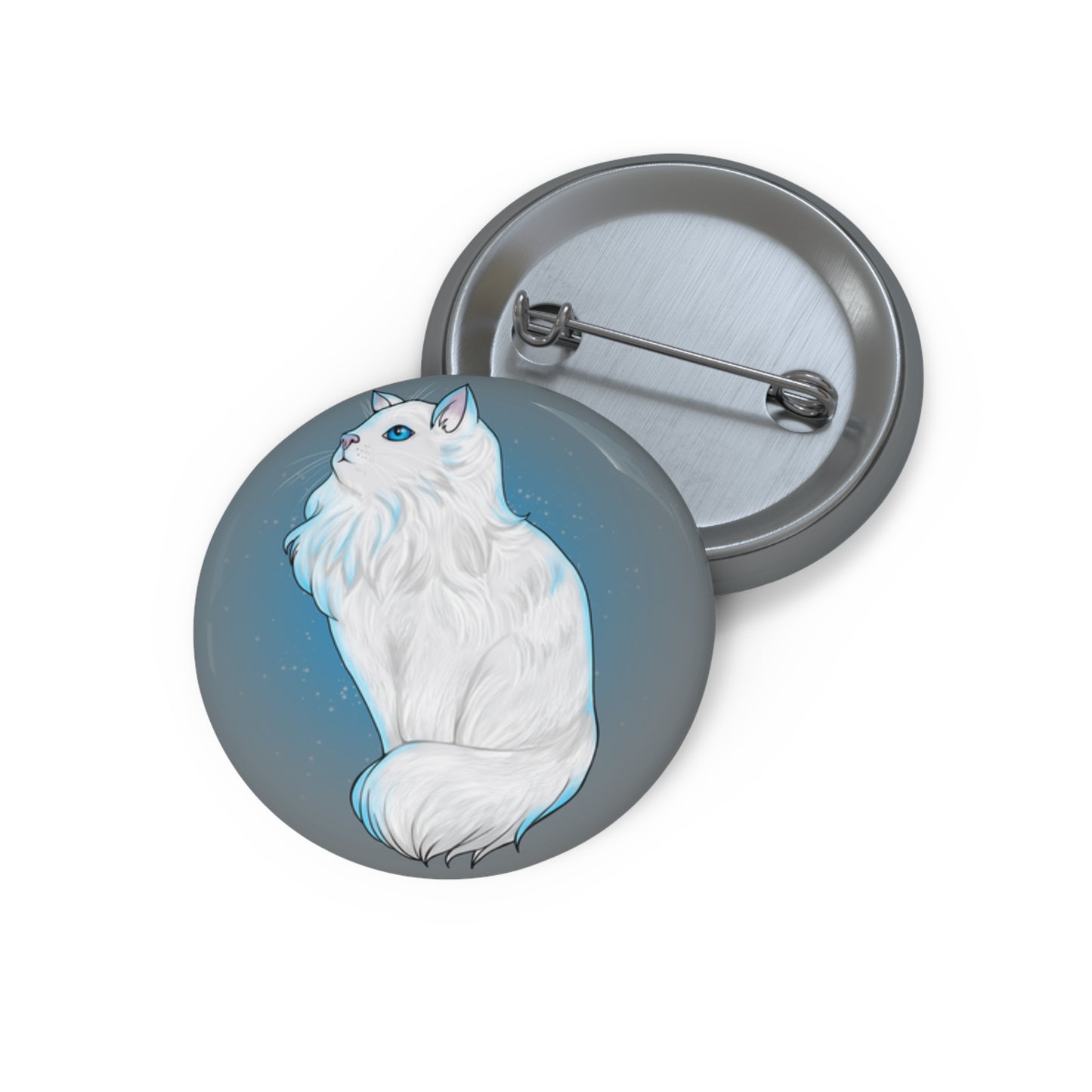 Cat Familiar Button Pin