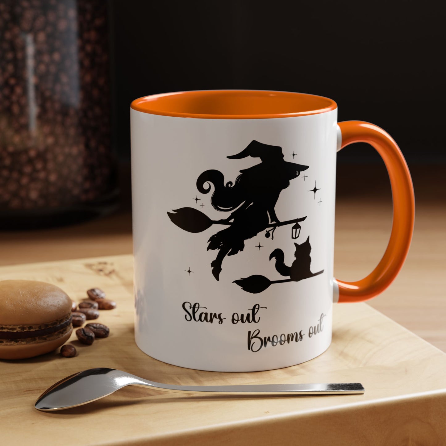Dark Shadow Witch with Cat Mug