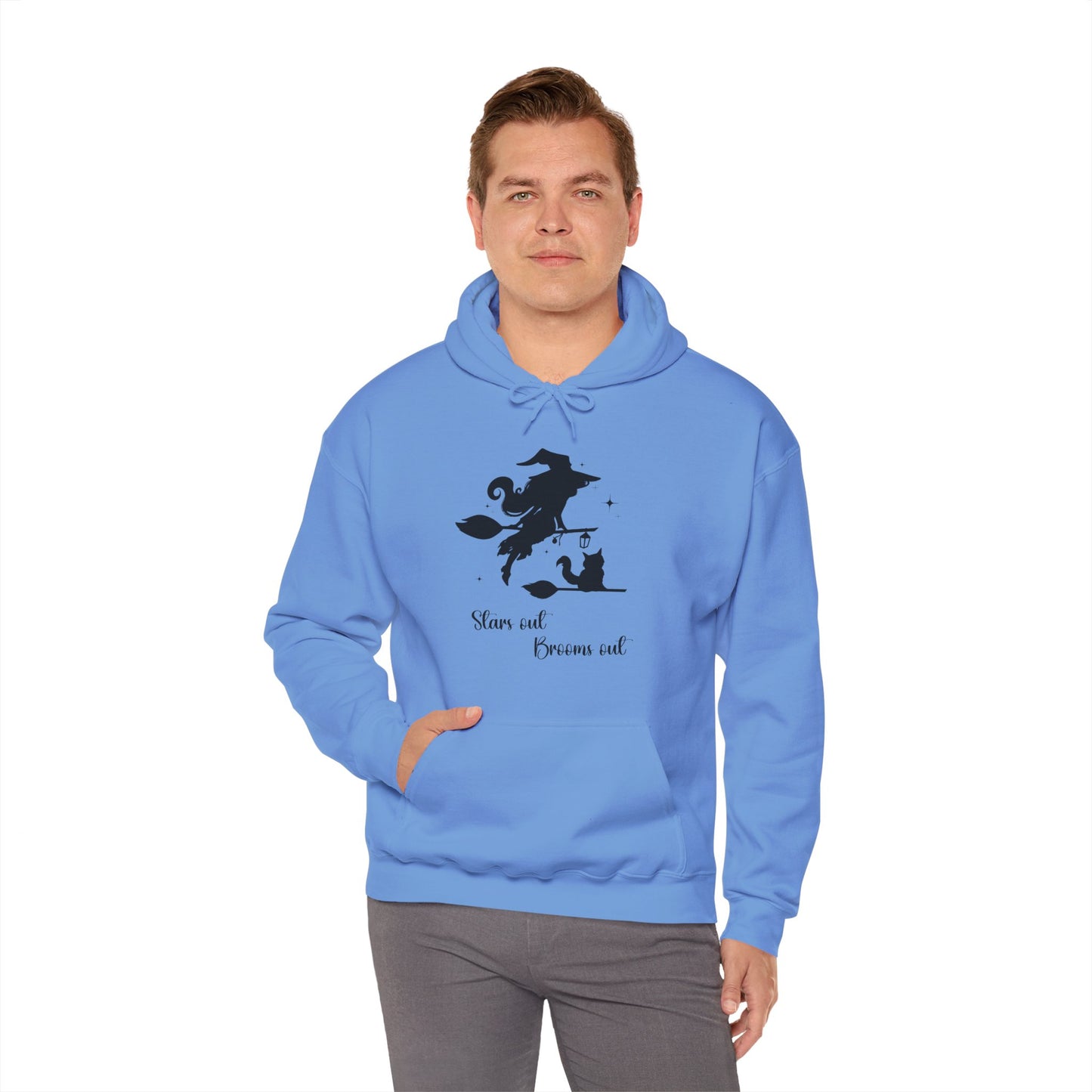 Dark Shadow Witch with Cat Unisex Hoodie S-5XL