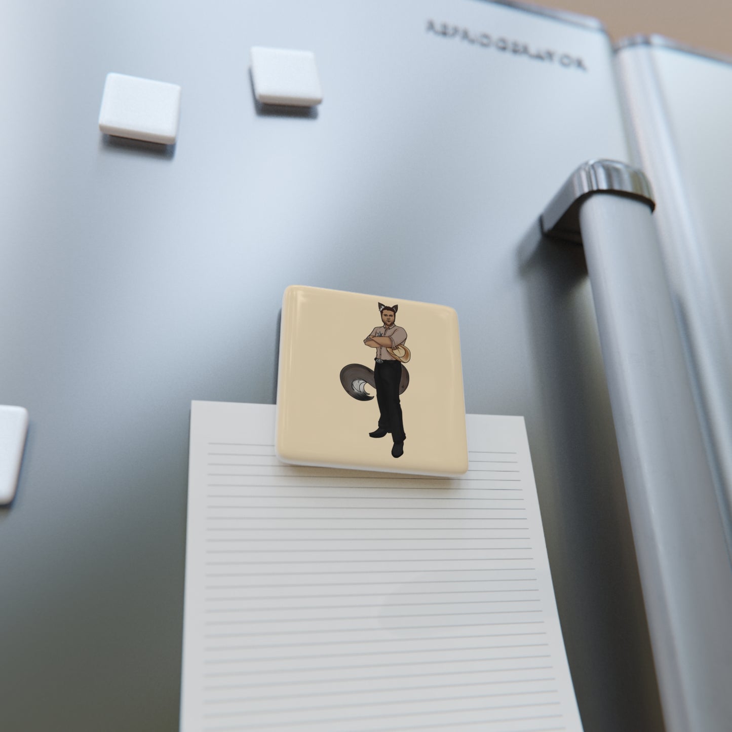 Sheriff/Alpha Porcelain Magnet