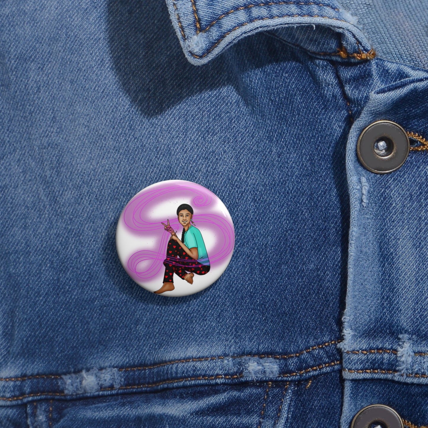 Light Witch Button Pin