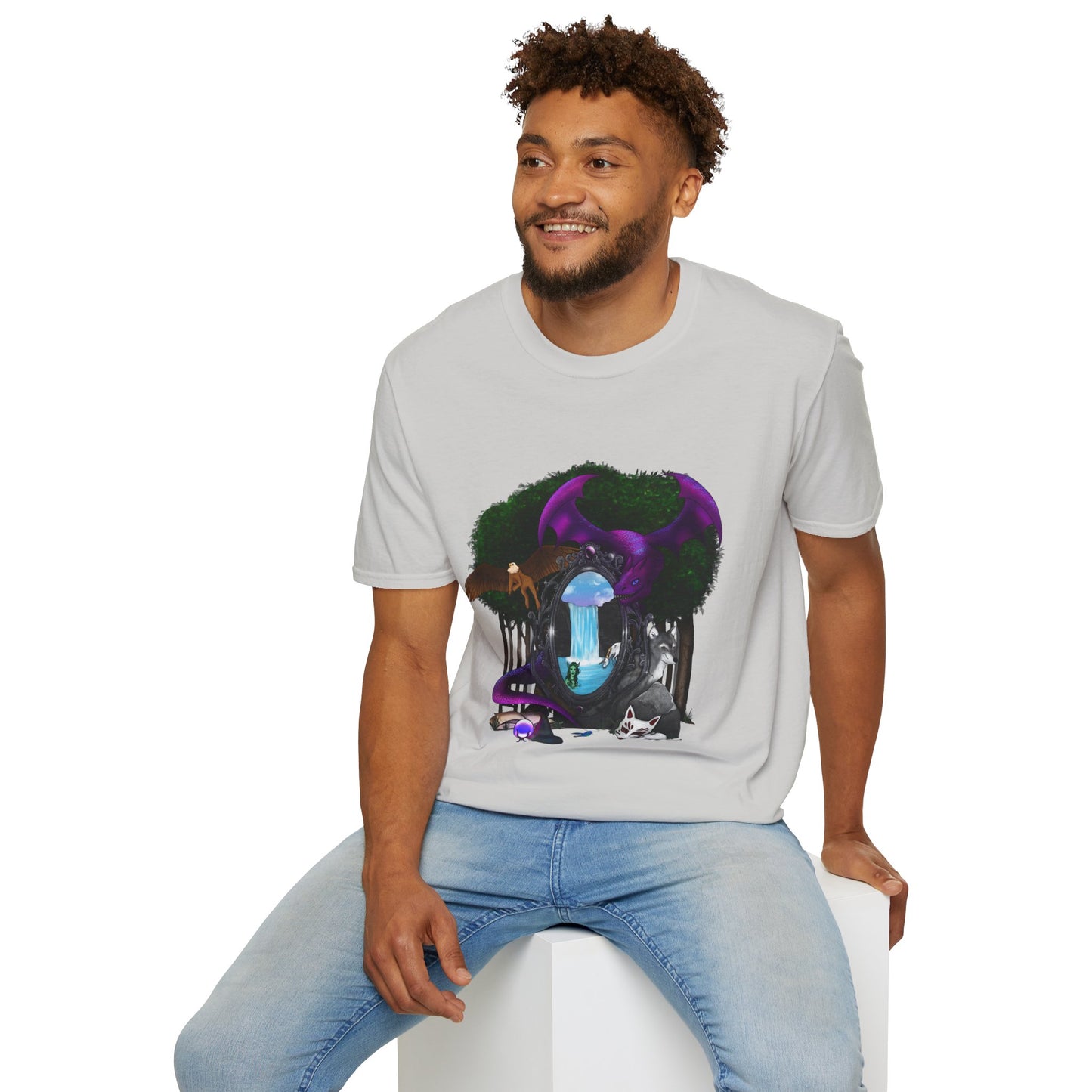 Portal to the Magic Mirror Unisex Softstyle T-Shirt XS-5XL