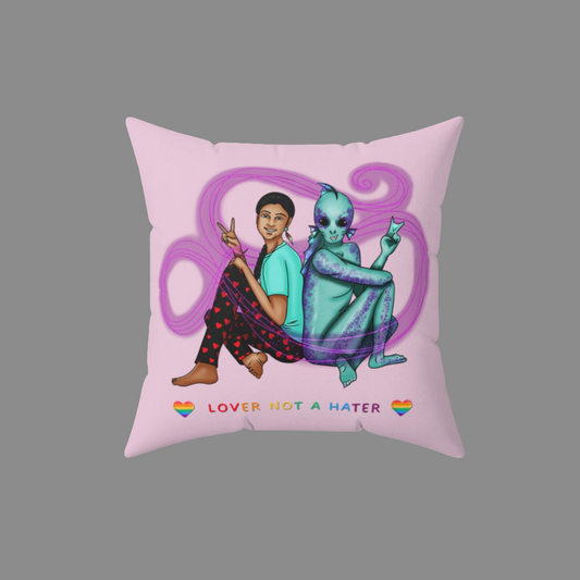 Lover not a Hater Decorative Pillow