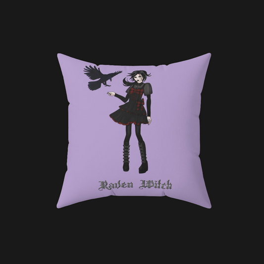 Raven Witch Decorative Pillow