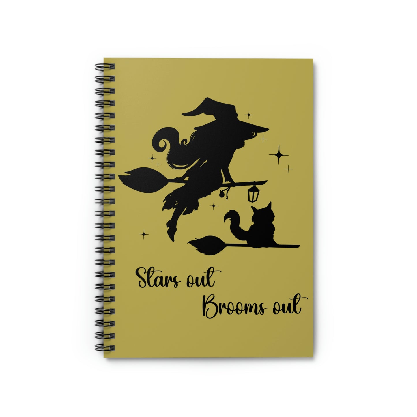 Dark Shadow Witch with Cat Notebook