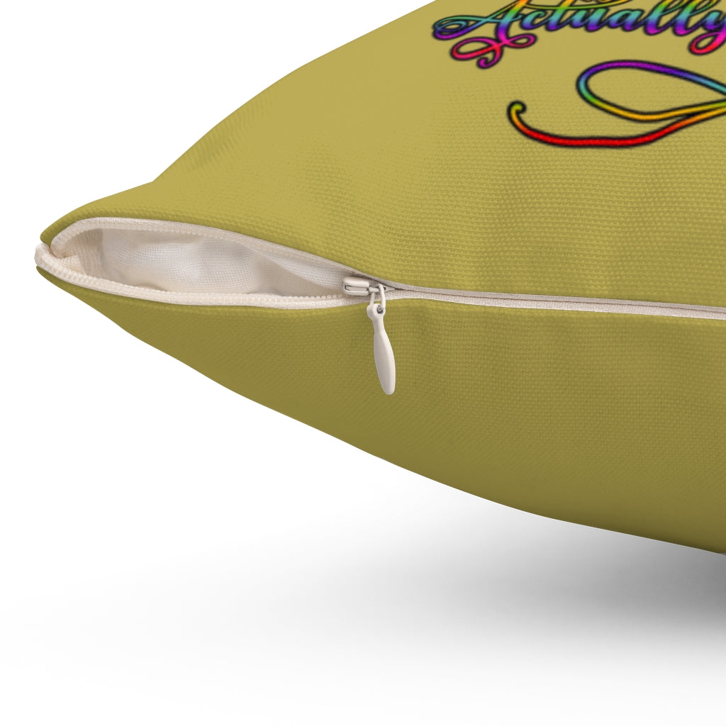 Actually Autistic Magical Witch Decorative Pillow