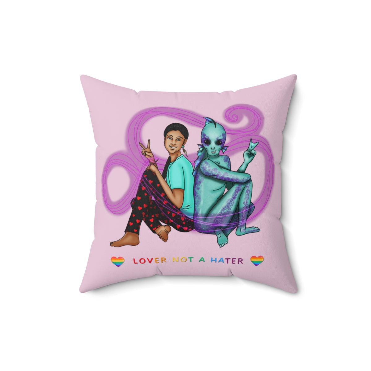Lover not a Hater Decorative Pillow