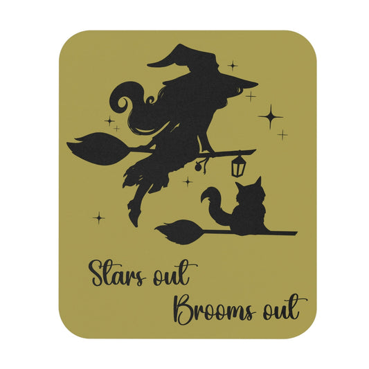 Dark Shadow Witch with Cat Mouse Pad