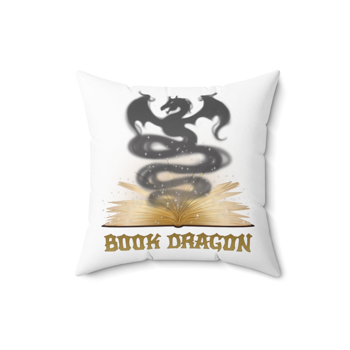 Book Dragon Decorative Pillow